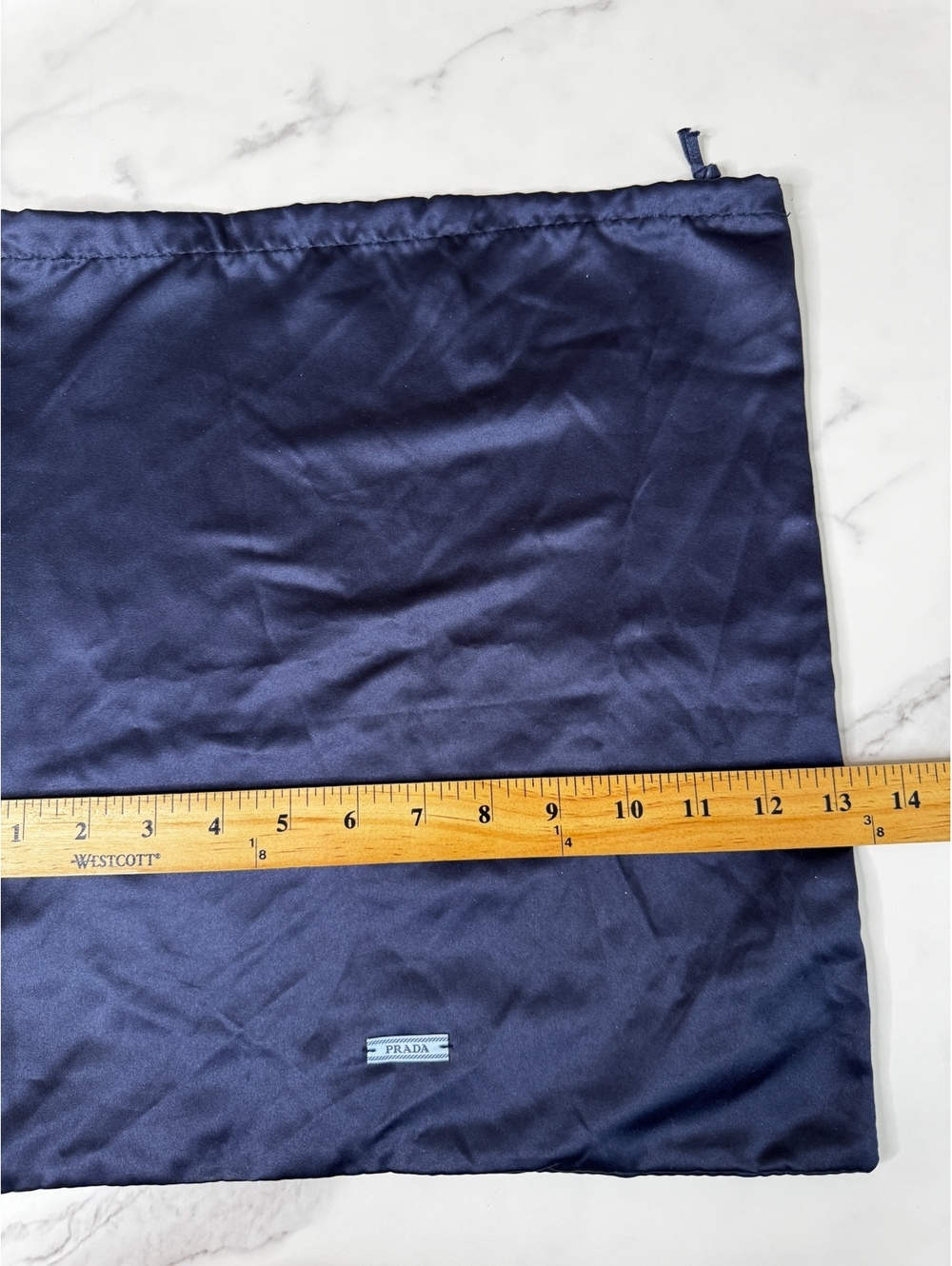 Prada Shoes Pouch Storage Bag Dust Cover Travel Shoe Pouch Drawstring 13" x 15" - Picture 4 of 5